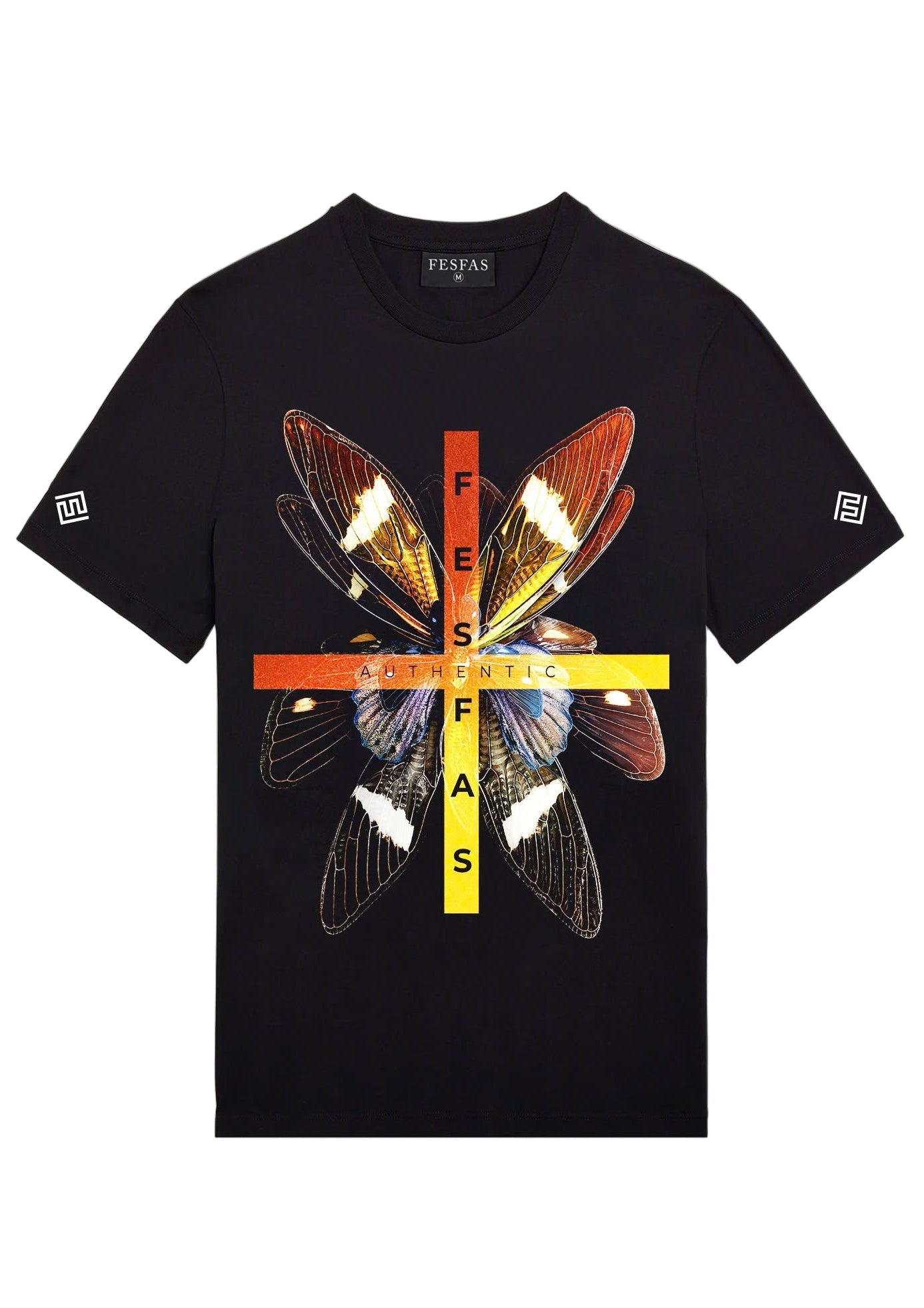 FesFas butterfly-print | Áo Thun | Nam | Màu Đen