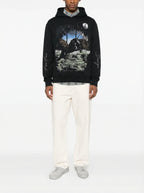 FesFas Heather Garden-print Hoodie | Black | Men