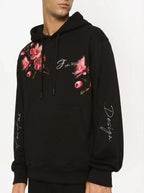 FesFas flower-print Hoodie | Black | Men
