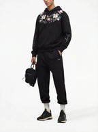 FesFas flower-print Hoodie | Black | Men