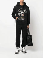 FesFas Rap Monkey-print Hoodie | Black | Men