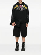 FesFas flower-print Hoodie | Black | Men
