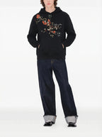 FesFas flower-print Hoodie | Black | Men