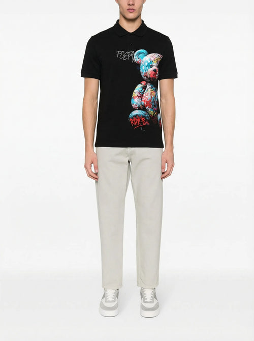 FesFas bear-print | Áo Polo | Nam | Màu Đen