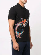 FesFas Fish-print | Áo Polo | Nam | Màu Đen