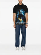 FesFas Doberman-print | Áo Polo | Nam | Màu Đen