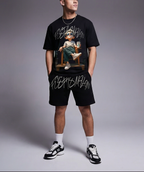 FesFas chill guy-print | Bộ T-Shirt | Nam | Màu Đen
