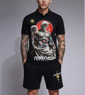 FesFas angel-print | Bộ Polo | Nam | Màu Đen