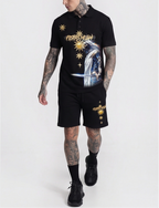 FesFas knight-print | Bộ Polo | Nam | Màu Đen