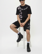 FesFas flowers-print | Bộ T-Shirt | Nam | Màu Đen