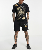 FesFas golden horse-print | Bộ T-Shirt | Nam | Màu Đen