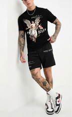 FesFas angel-print | Bộ Polo | Nam | Màu Đen