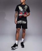 FesFas parrot-print | Bộ T-Shirt | Nam | Màu Đen