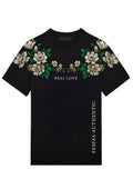 FesFas flowers-print | Áo Thun | Nam | Màu Đen