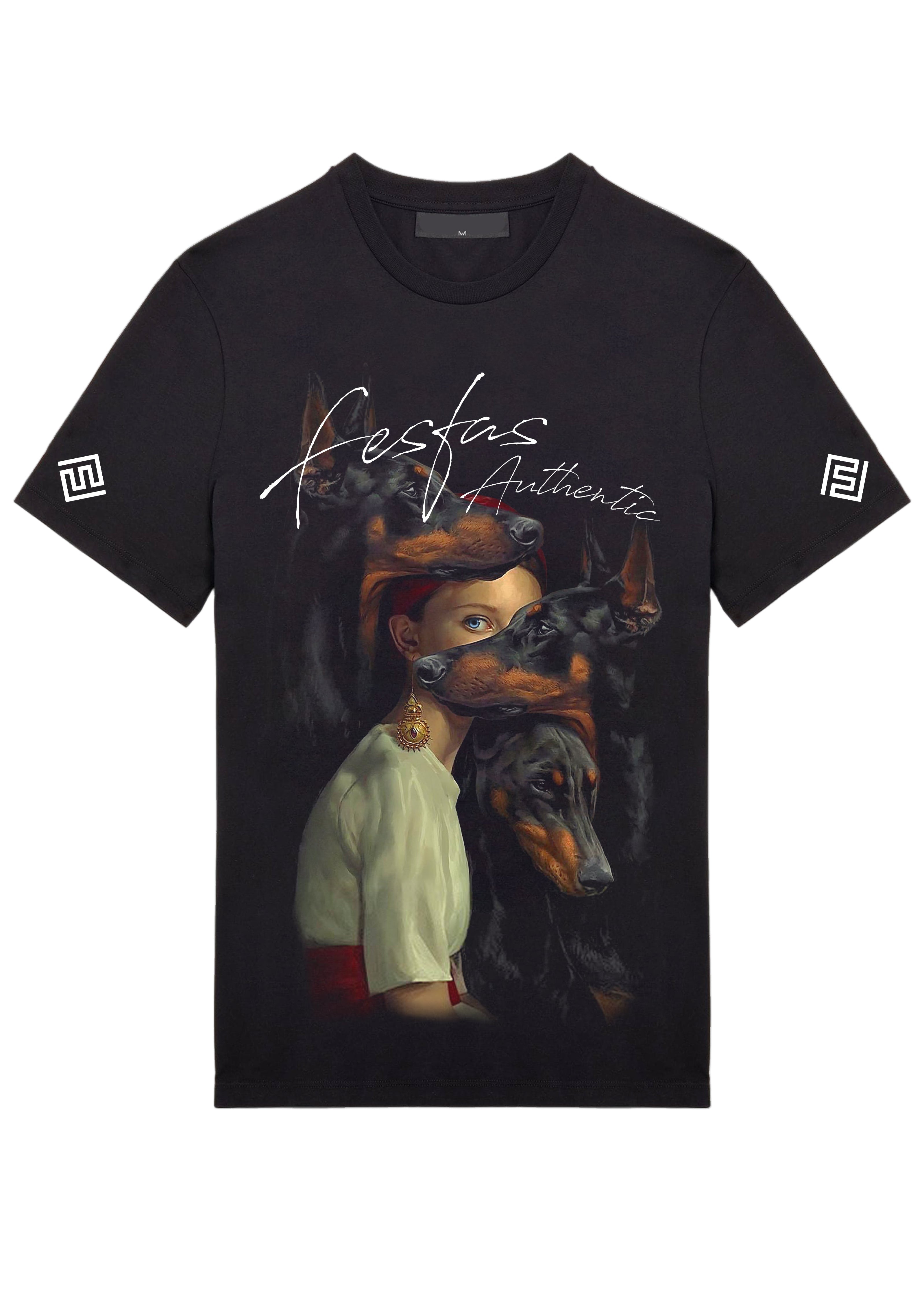FesFas friendship-print | Áo Thun | Nam | Màu Đen