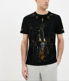 FesFas Anubis-print | Áo Thun | Nam | Màu Đen