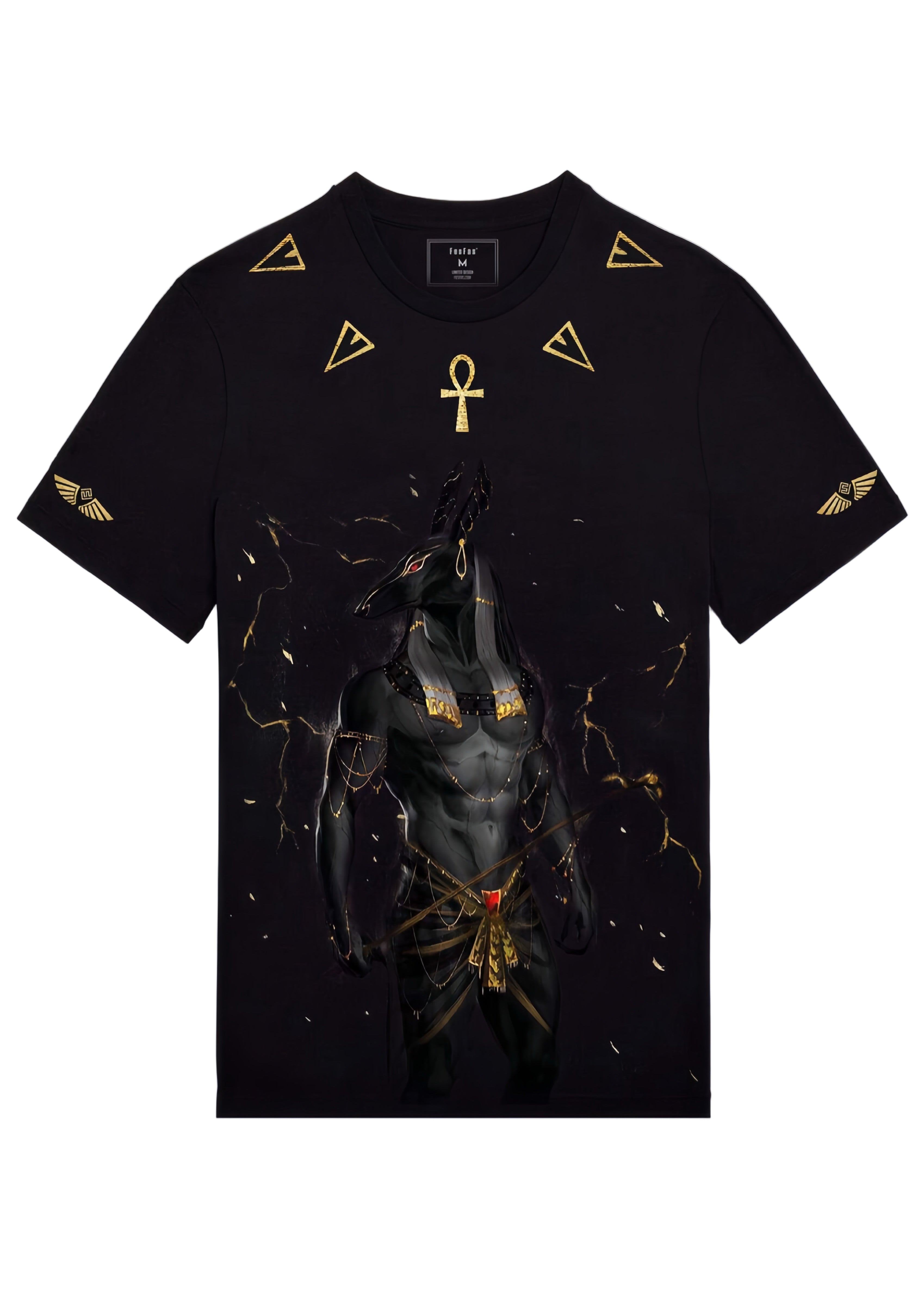 FesFas Anubis-print | Áo Thun | Nam | Màu Đen
