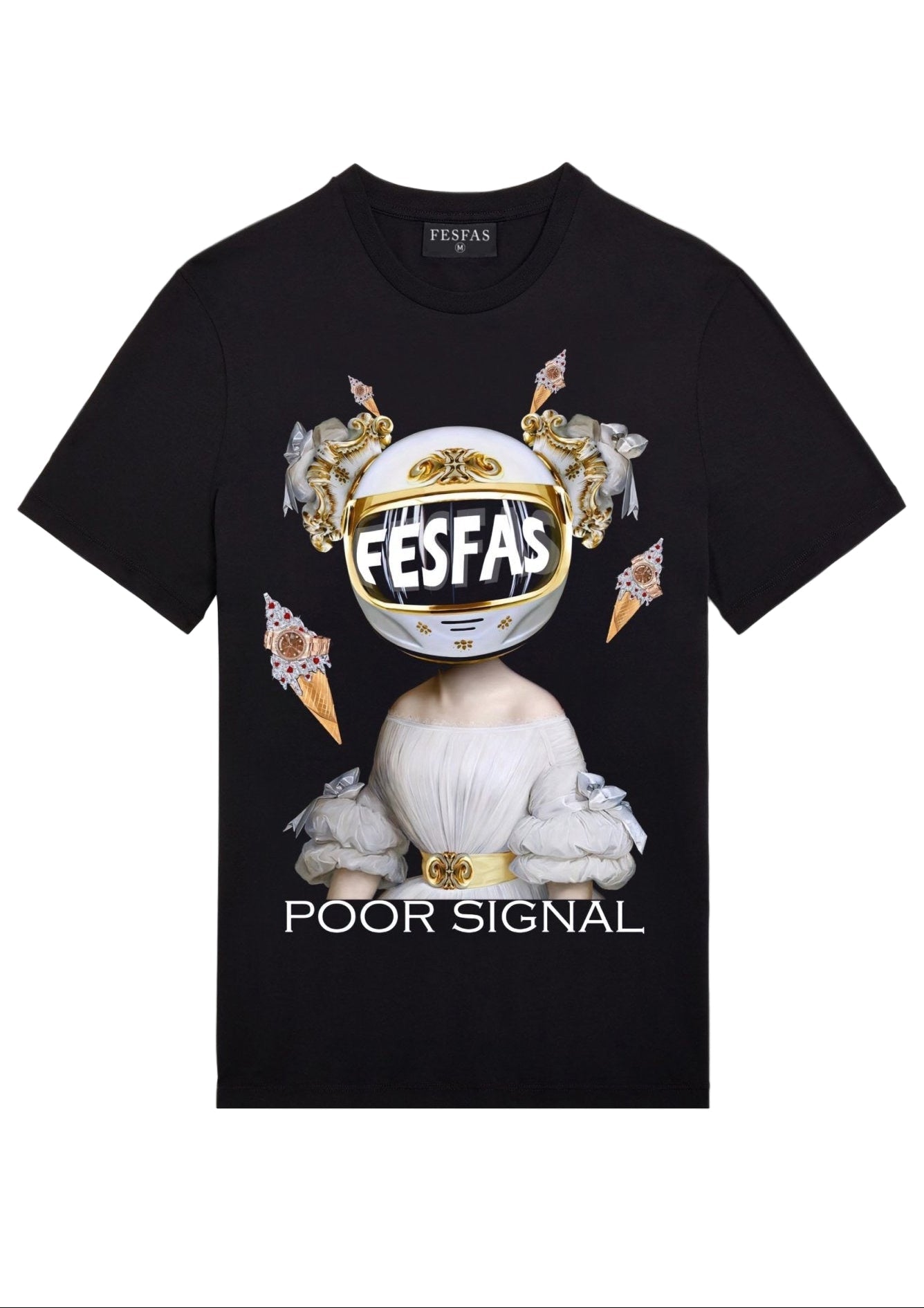 FesFas graphic-print | Áo Thun | Nam | Màu Đen