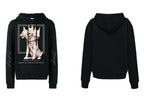FesFas Headed Dog-print Hoodie | Black | Men