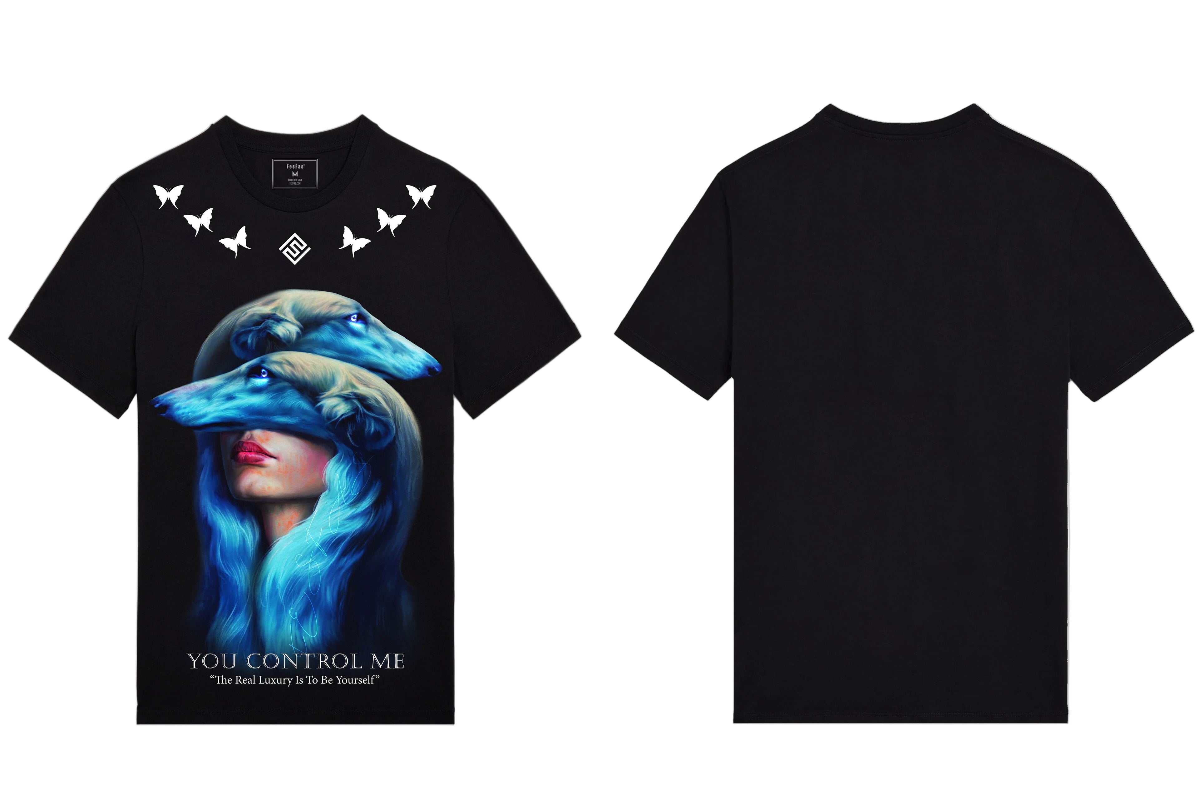 FesFas borzoi-print | Áo Thun | Nam | Màu Đen