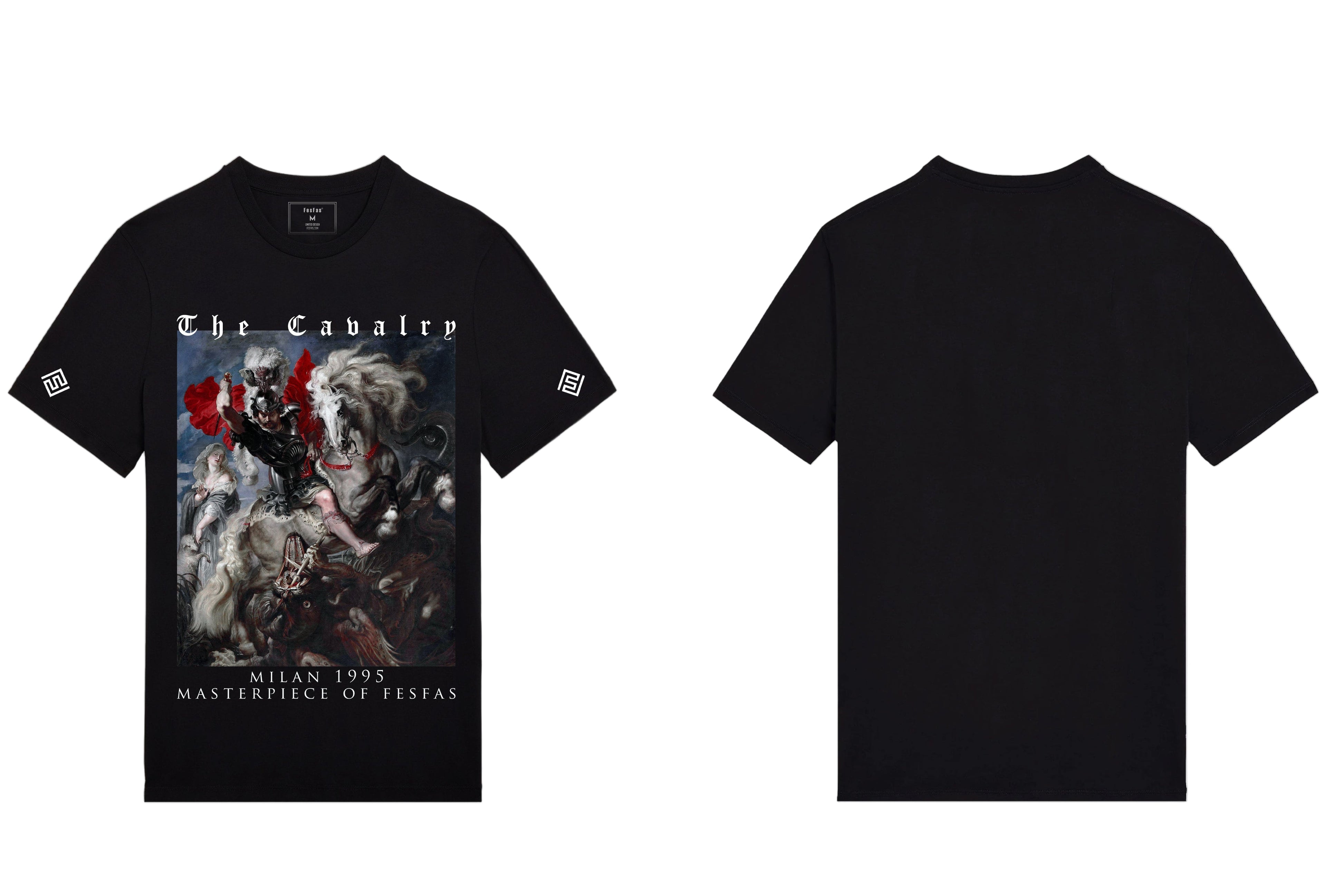 FesFas cavalry-print | Áo Thun | Nam | Màu Đen