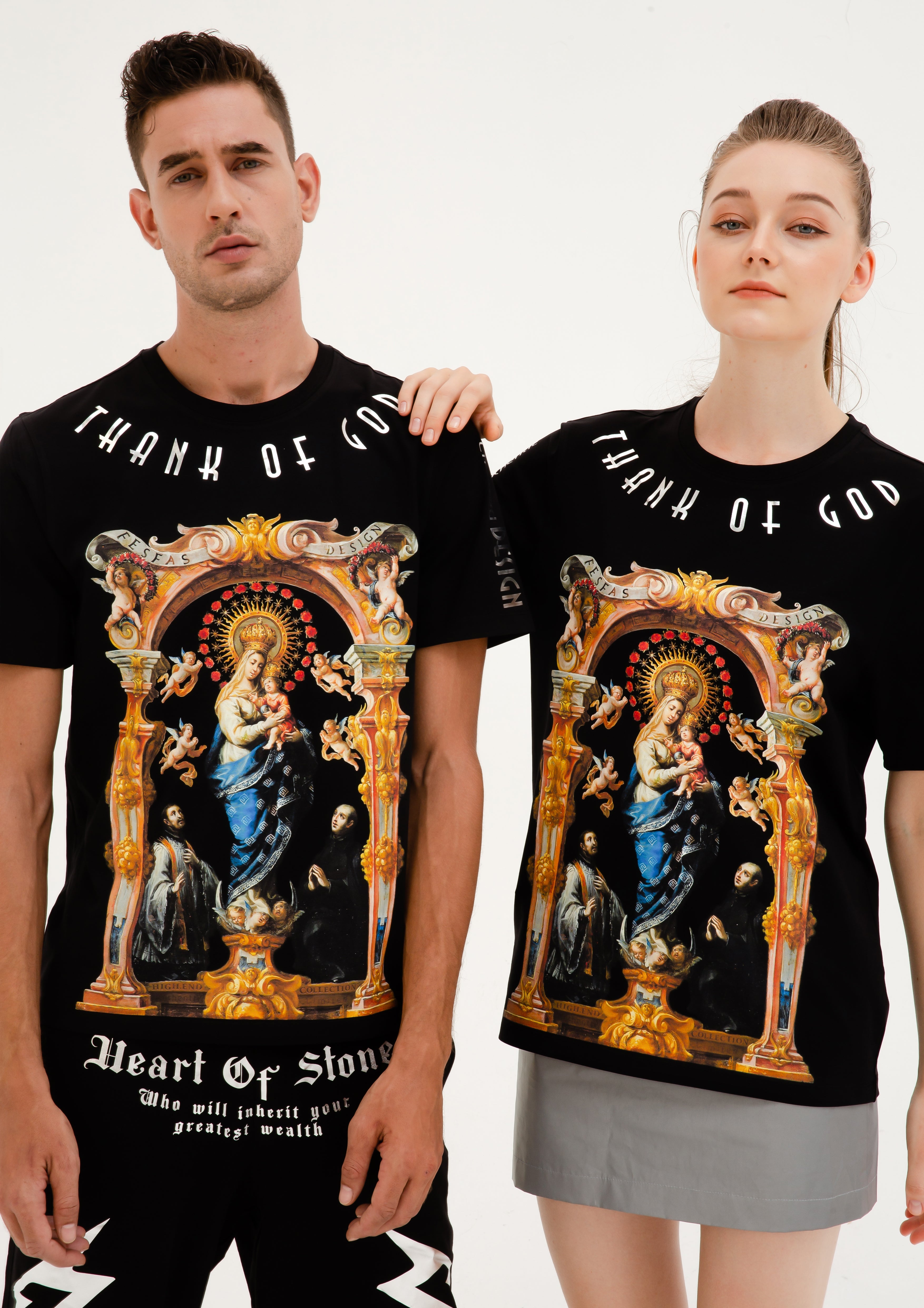 FesFas Maria-print | Áo Thun | Nam | Màu Đen