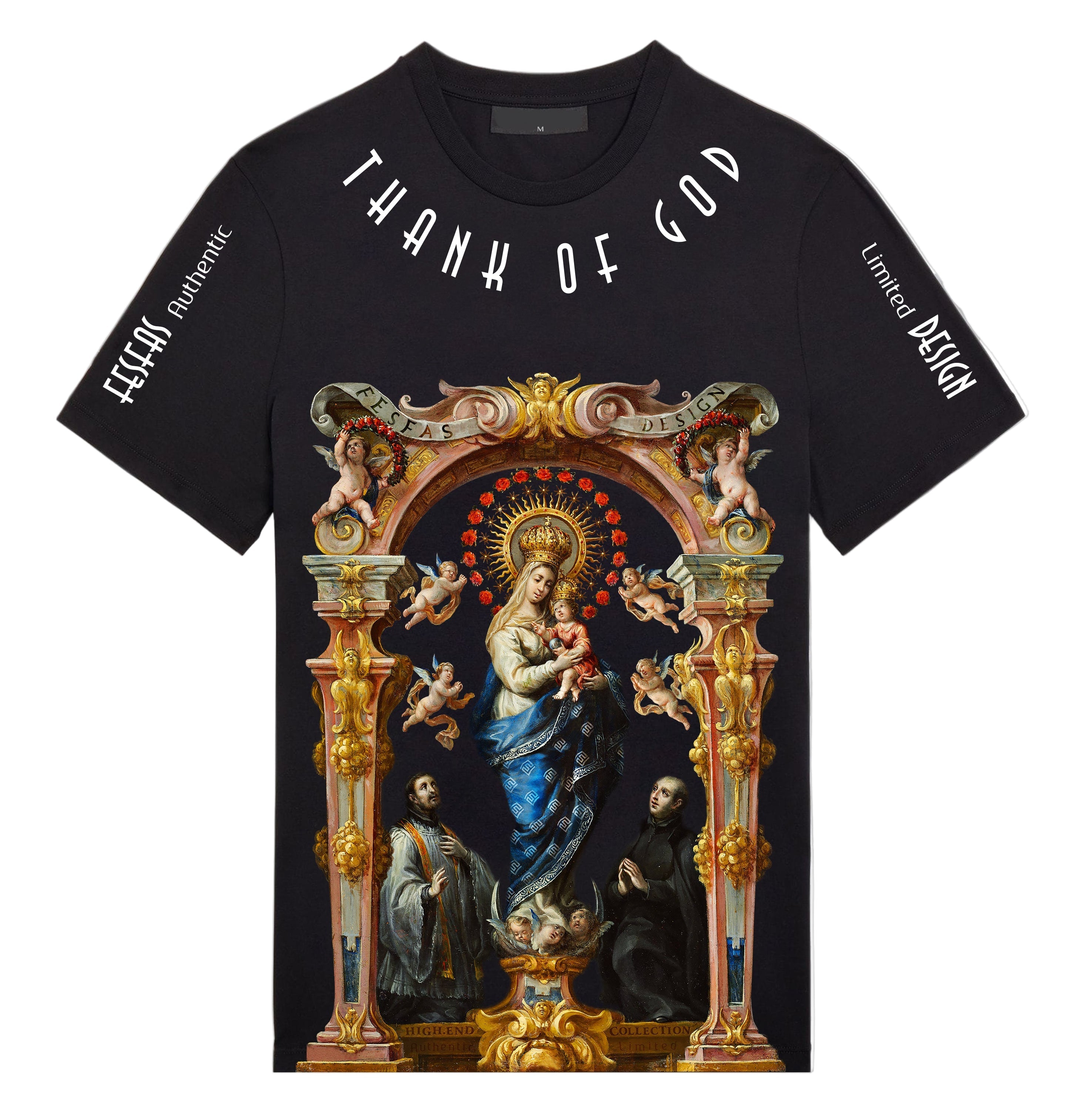 FesFas Maria-print | Áo Thun | Nam | Màu Đen