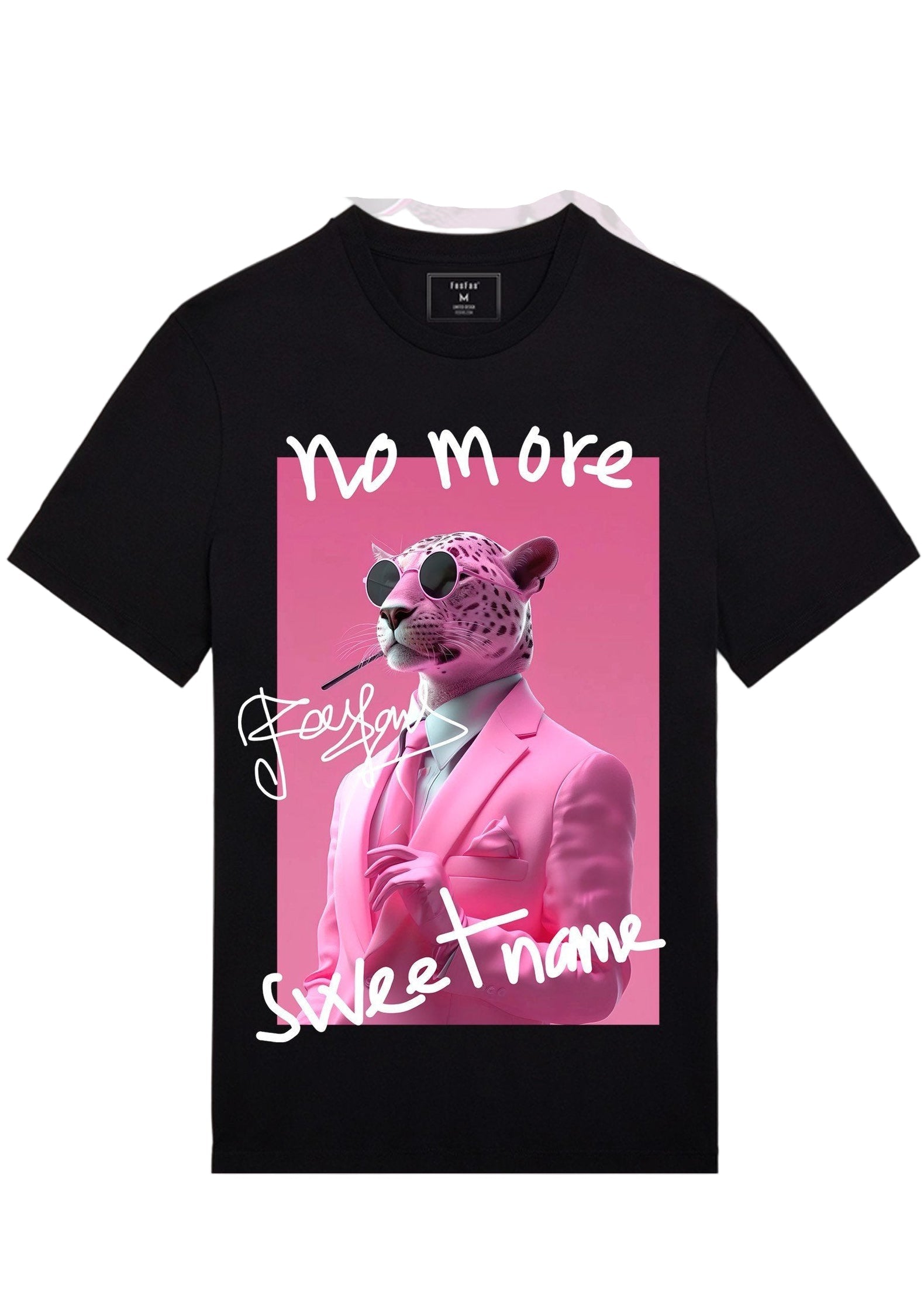 FesFas panther-print | Áo Thun | Nam | Màu Đen