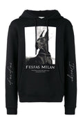 FesFas Cool dog-print Hoodie | Black | Men