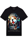 FesFas Bulldog-print | Áo Thun | Nam | Màu Đen