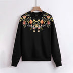 FesFas Flower-print Sweatshirt | Black | Men