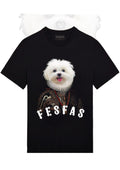 FesFas Dog-print | Áo Thun | Nam | Màu Đen