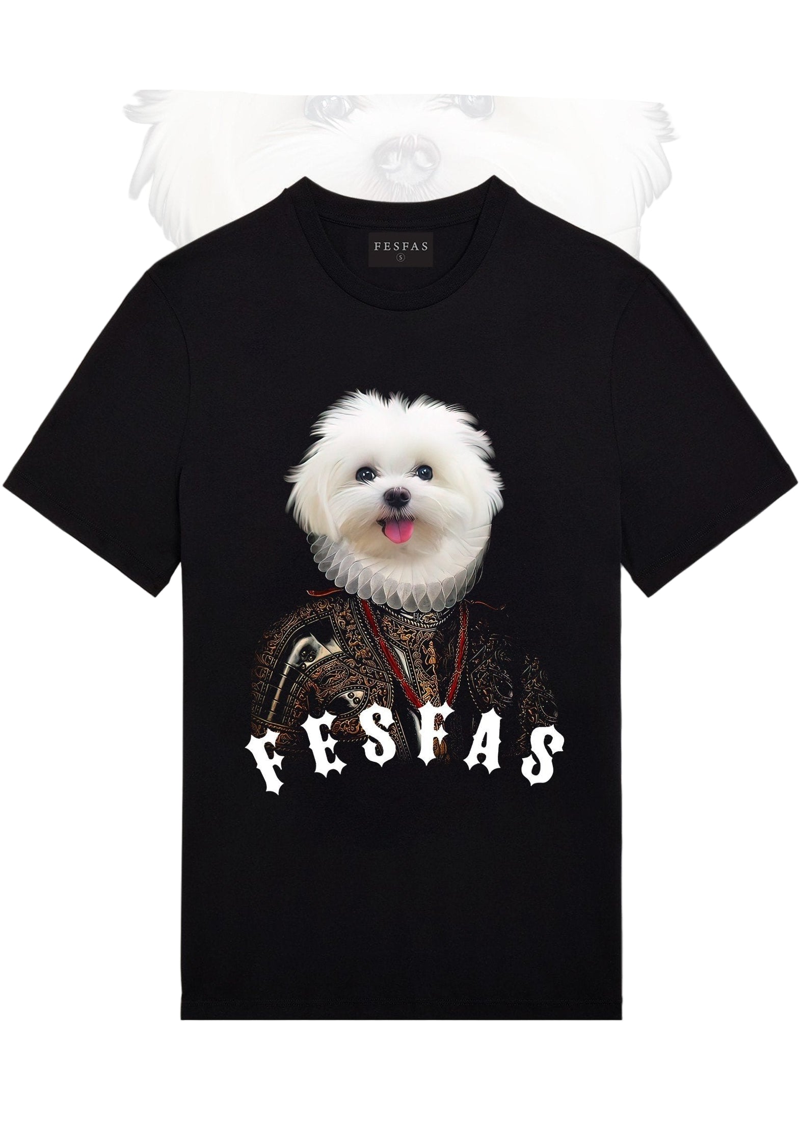 FesFas Dog-print | Áo Thun | Nam | Màu Đen