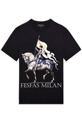 FesFas horseman-print | Áo Thun | Nam | Màu Đen