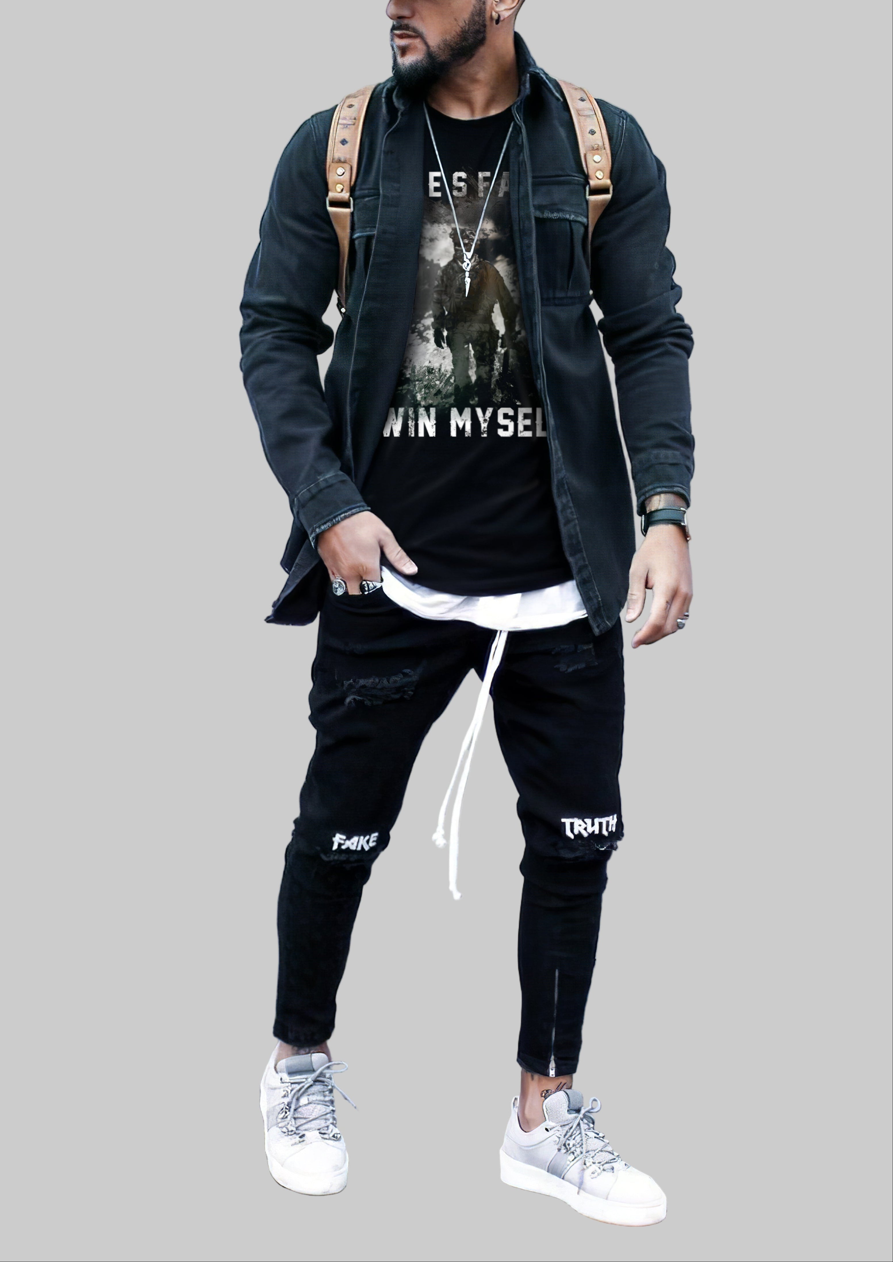 FesFas special forces-print | Áo Thun | Nam | Màu Đen