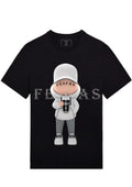 FesFas Cool Boy-print | Áo Thun | Nam | Màu Đen