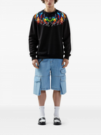 FesFas Feathers-print Sweatshirt Set | Black | Men