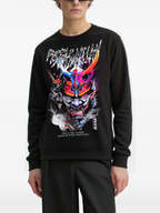 FesFas samurai-print Sweatshirt | Black | Men
