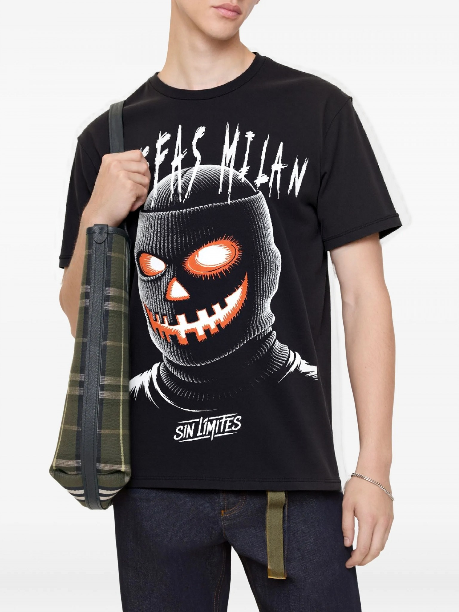 FesFas pumpkin mask-print | Áo Thun | Nam | Màu Đen
