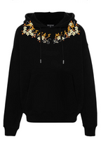 FesFas flowers-print Hoodie | Black | Men