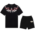 FesFas flowers-print | Bộ T-Shirt | Nam | Màu Đen