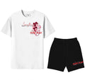 FesFas floral heart-print T-shirt Set | Black & White | Men
