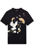 FesFas crane-print | Áo Thun | Nam | Màu Đen