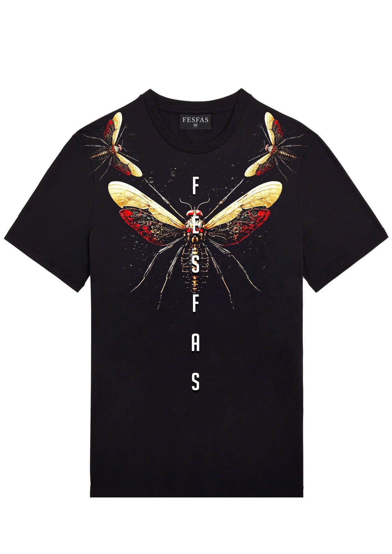 FesFas dragonfly-print | Áo Thun | Nam | Màu Đen