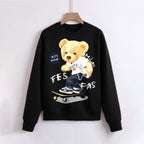 FesFas Bear-print Sweatshirt | Black | Men
