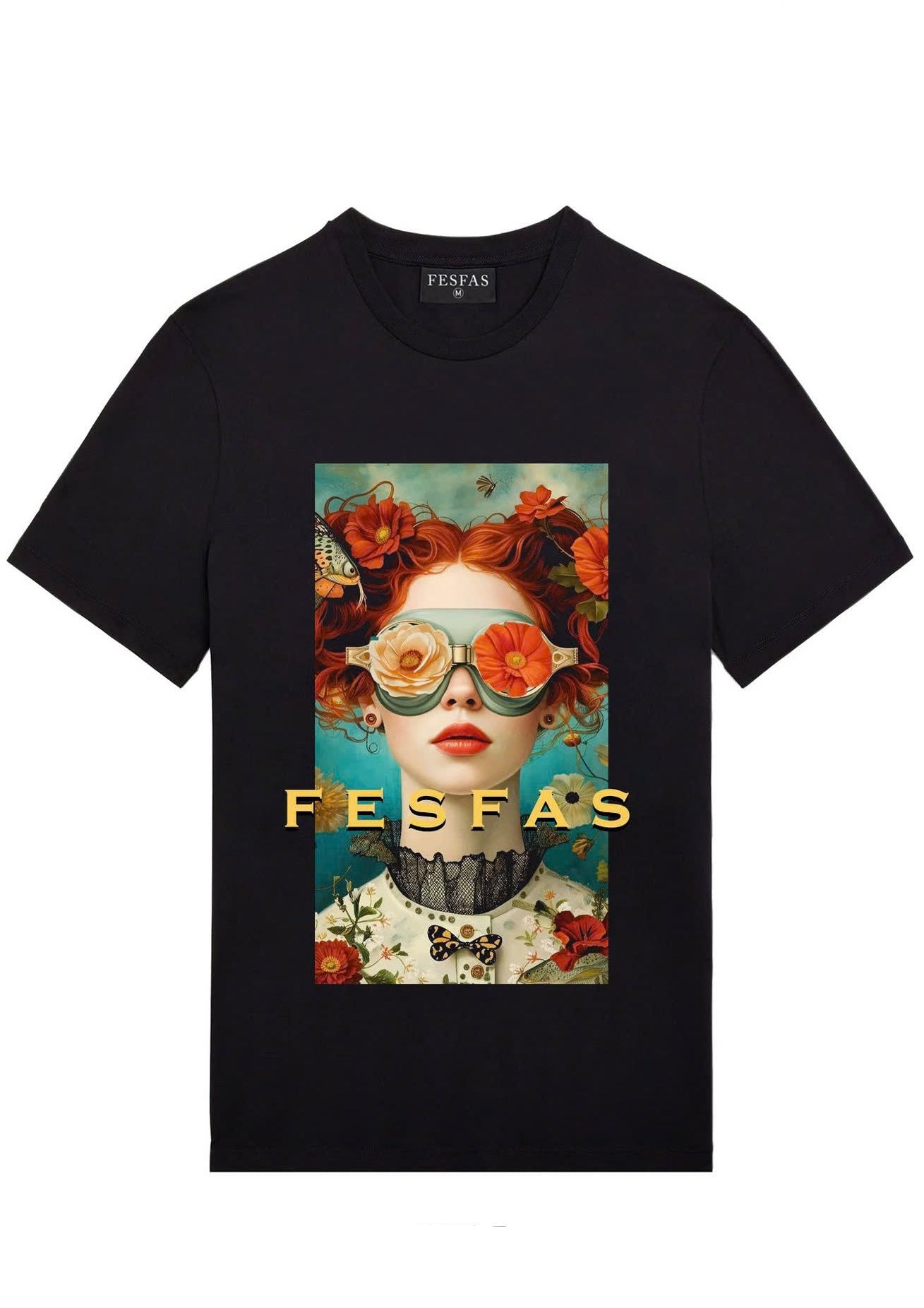 FesFas girl-print | Áo Thun | Nam | Màu Đen