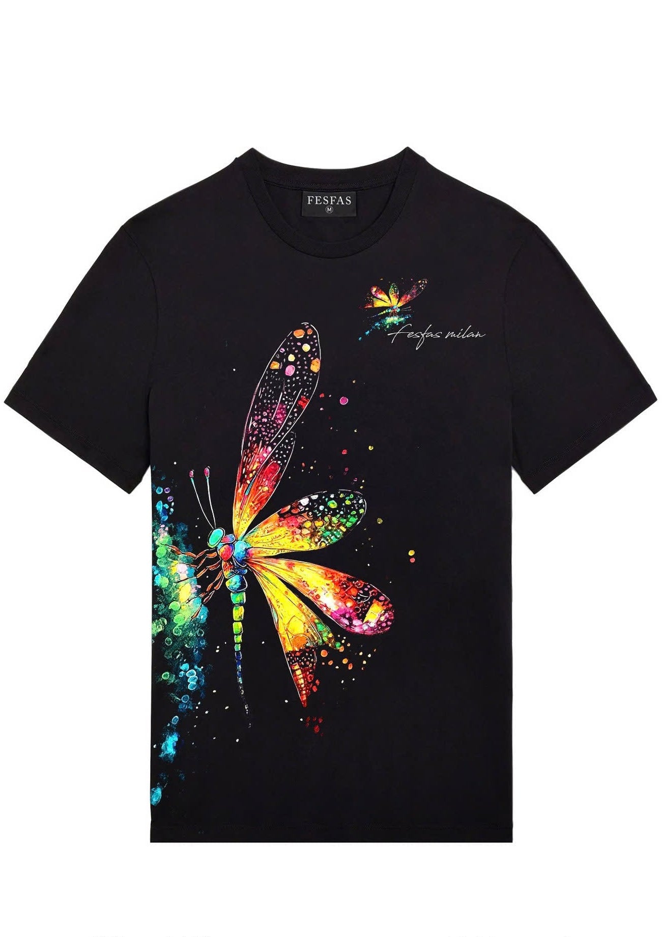 FesFas dragonfly-print | Áo Thun | Nam | Màu Đen