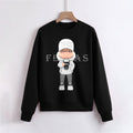 FesFas Cool-boy-print Sweatshirt | Black | Men
