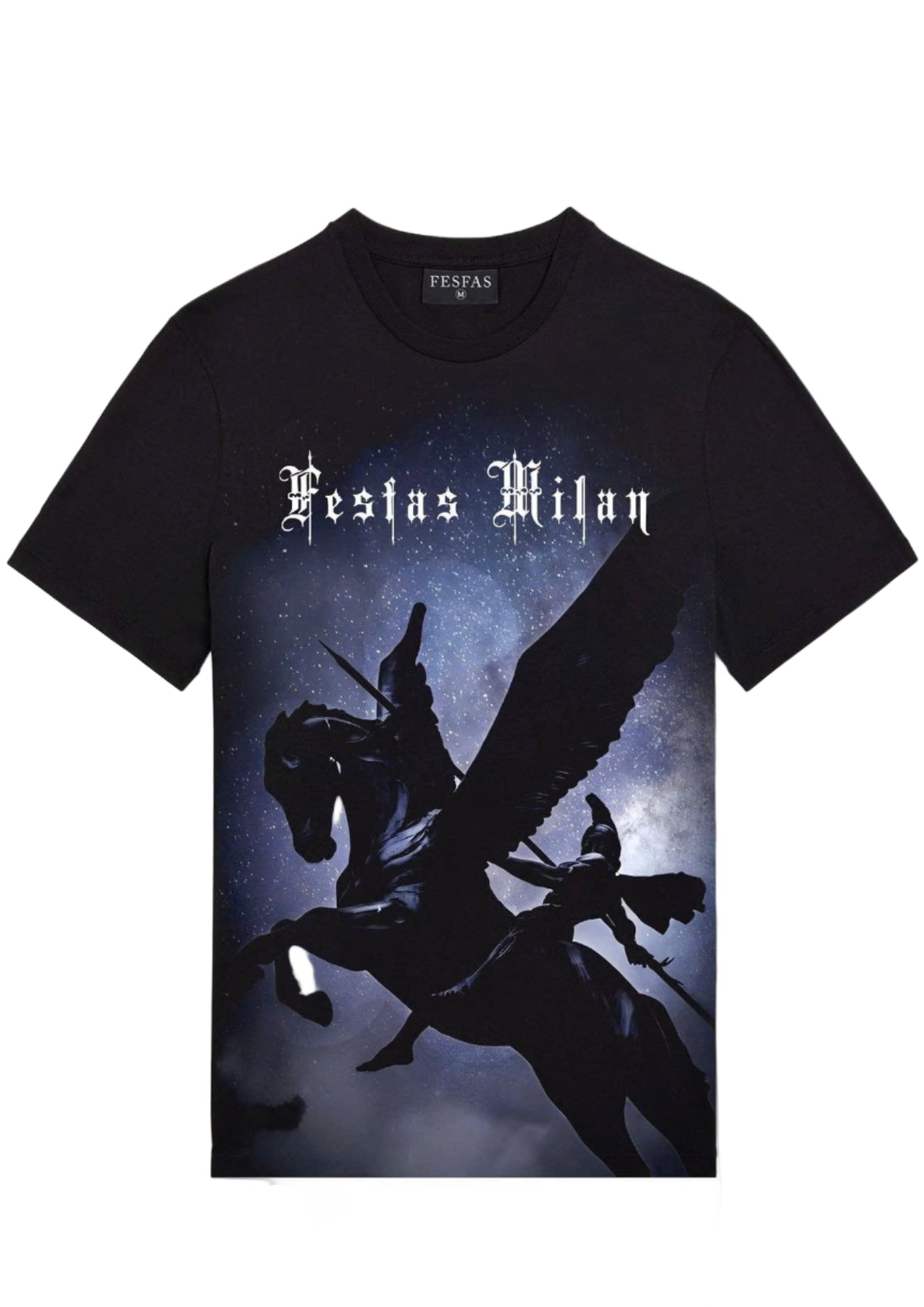 FesFas horse-print | Áo Thun | Nam | Màu Đen