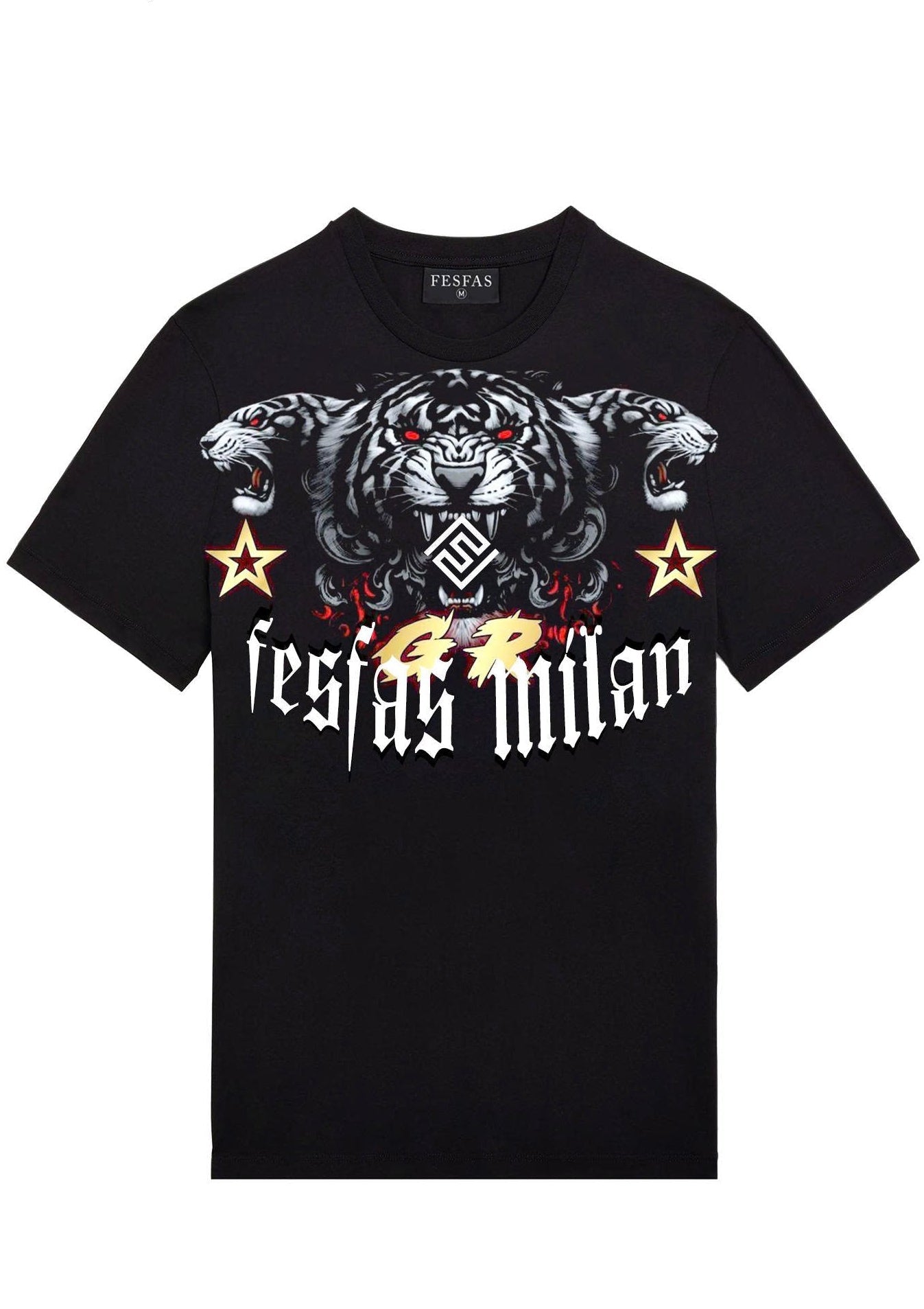 FesFas tiger-print | Áo Thun | Nam | Màu Đen